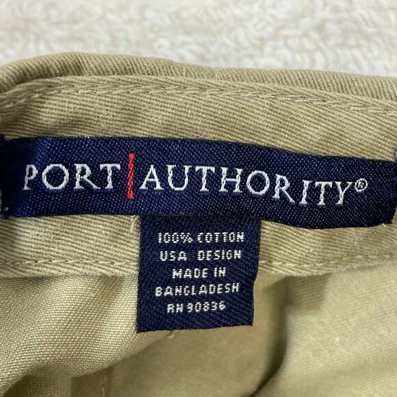 PORT AUTHORITY American Flag Baseball Cap Hat Men's SzOS Green StreetWear Sporty - Picture 4 of 8